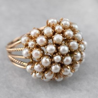 Sky – Pearl Inlay Band Ring