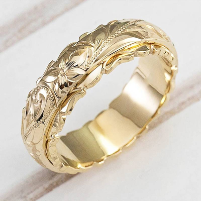 Irene – Antique Floral Gold Ring