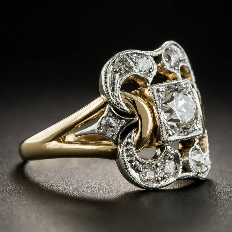 Zaria - Vintage Zirconia Gold Ring