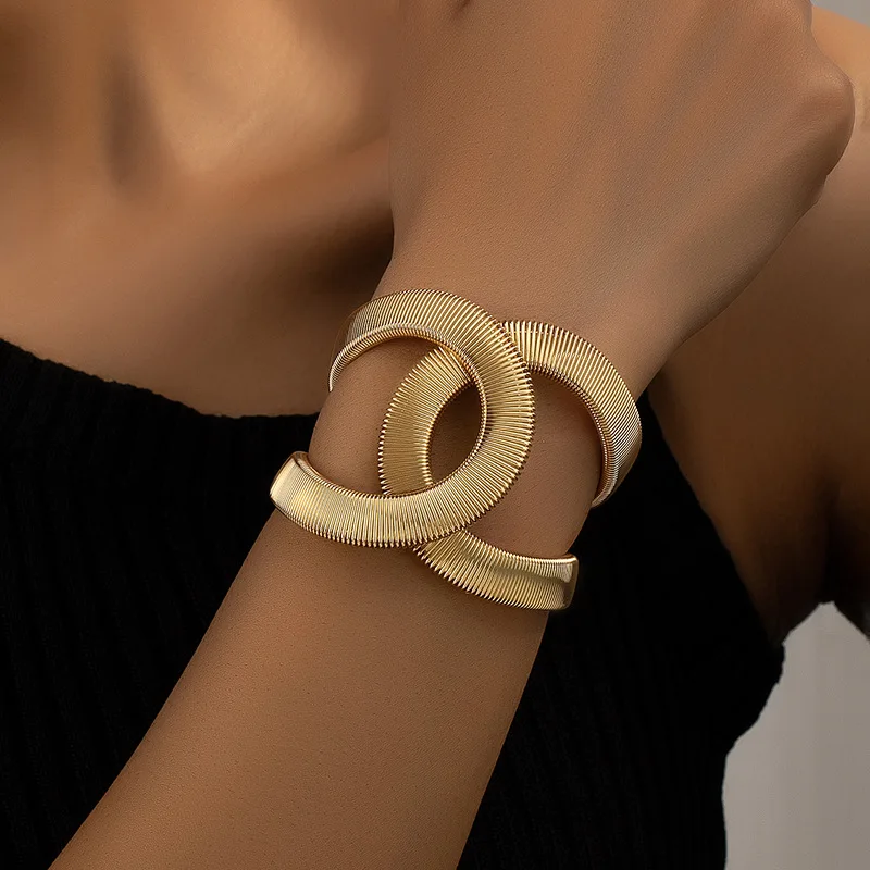 Tess – Double Gold Chain Bracelet