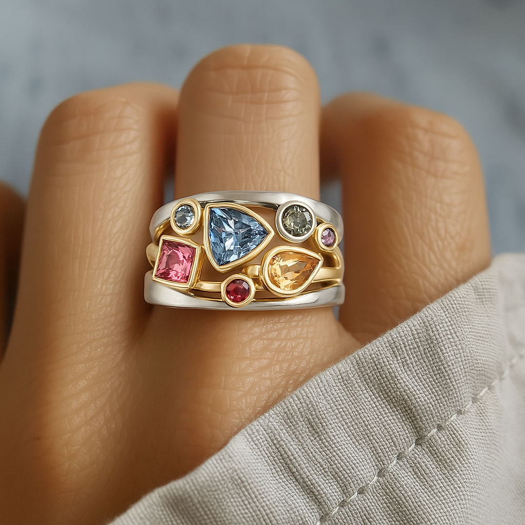 Merina - Vintage Colorful Zirconia Ring