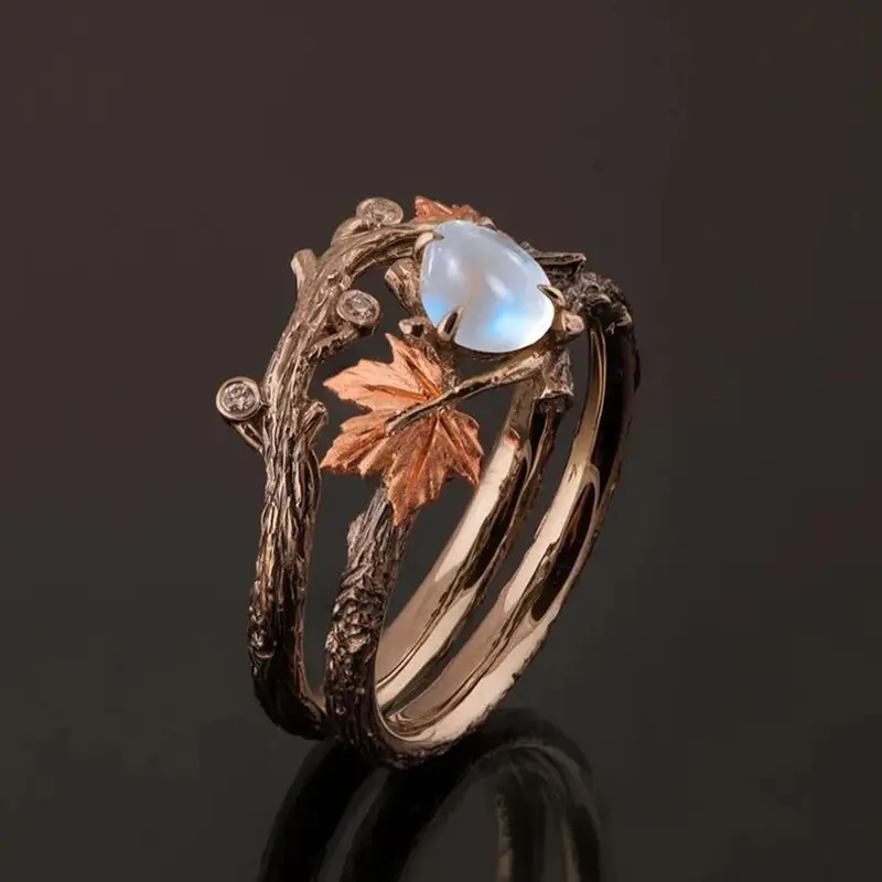Nature Moonstone Ring ~