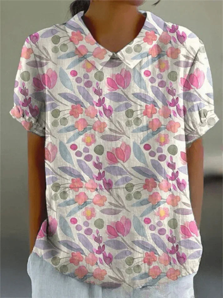 OLIVIA | FLORAL PATTERN BLOUSE.