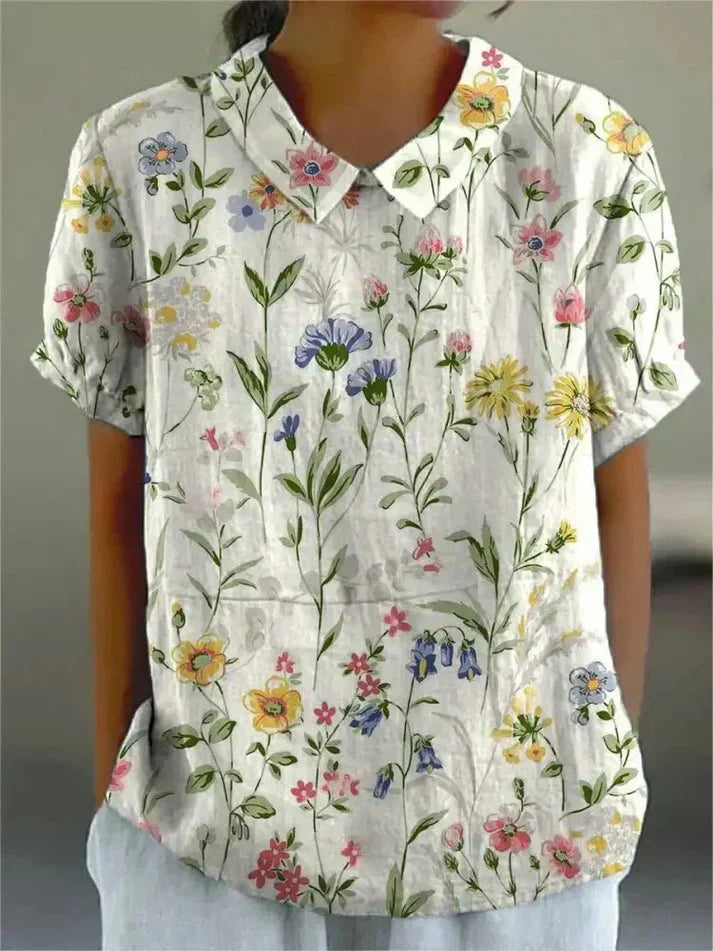 OLIVIA | FLORAL PATTERN BLOUSE.