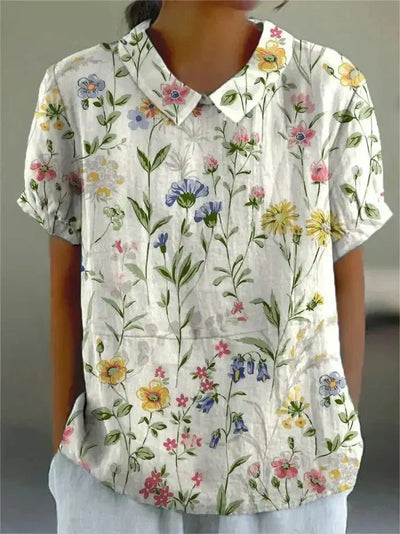 OLIVIA | FLORAL PATTERN BLOUSE.