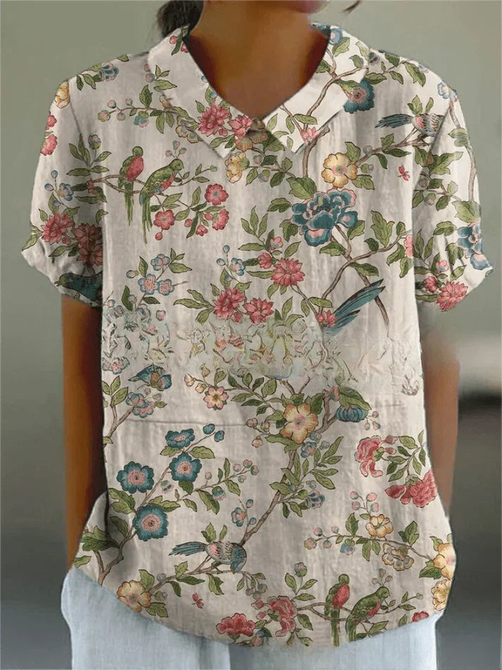 OLIVIA | FLORAL PATTERN BLOUSE.