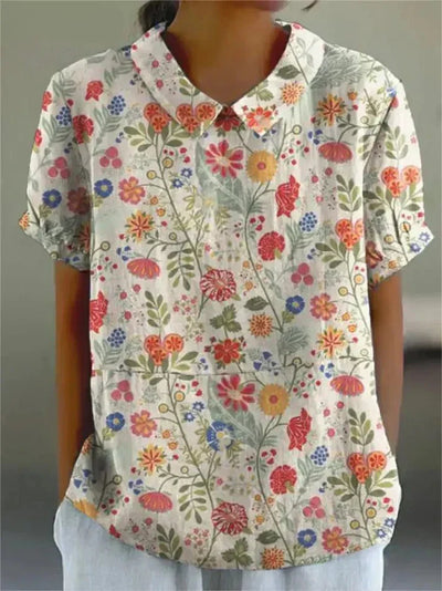OLIVIA | FLORAL PATTERN BLOUSE.