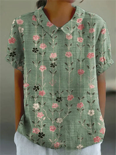 OLIVIA | FLORAL PATTERN BLOUSE.