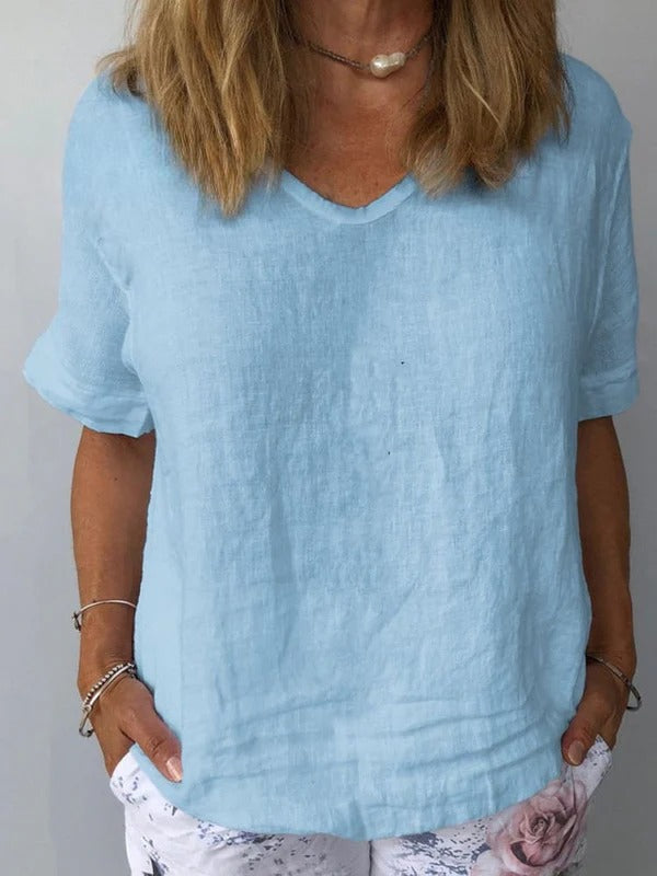 Raya – Everyday Cotton-Linen Top