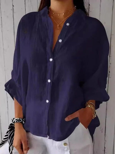 Cora – Tie-Back Cotton Blouse