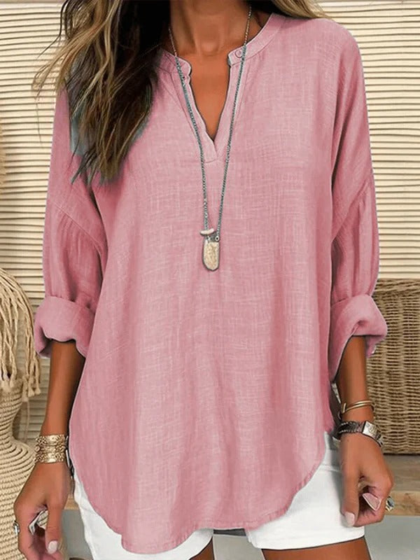 Claire – Long-Sleeve Beach Blouse