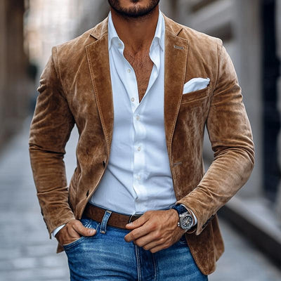 Anderson™ | Two-Button Suede Blazer