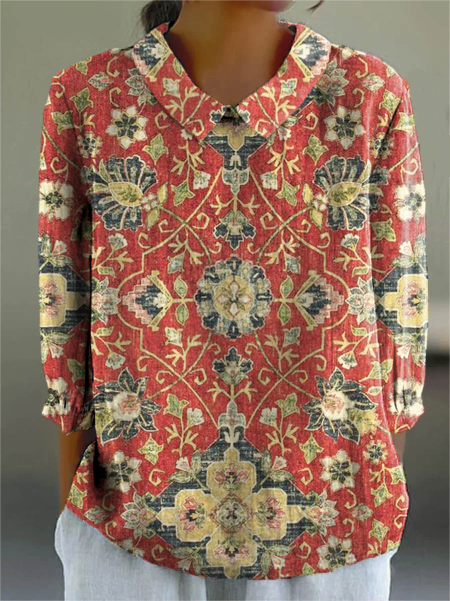 Mia – Gathered Shoulder Blouse