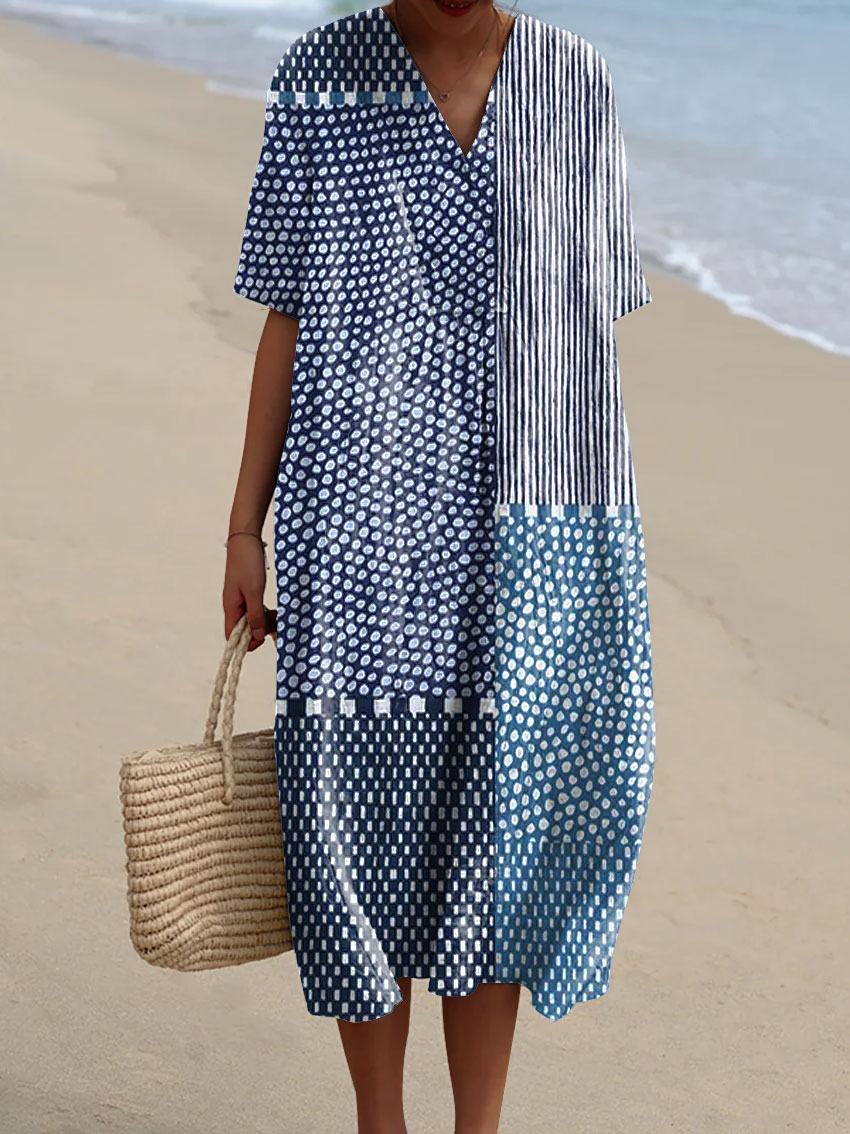 Elise – Elegant Print Dress