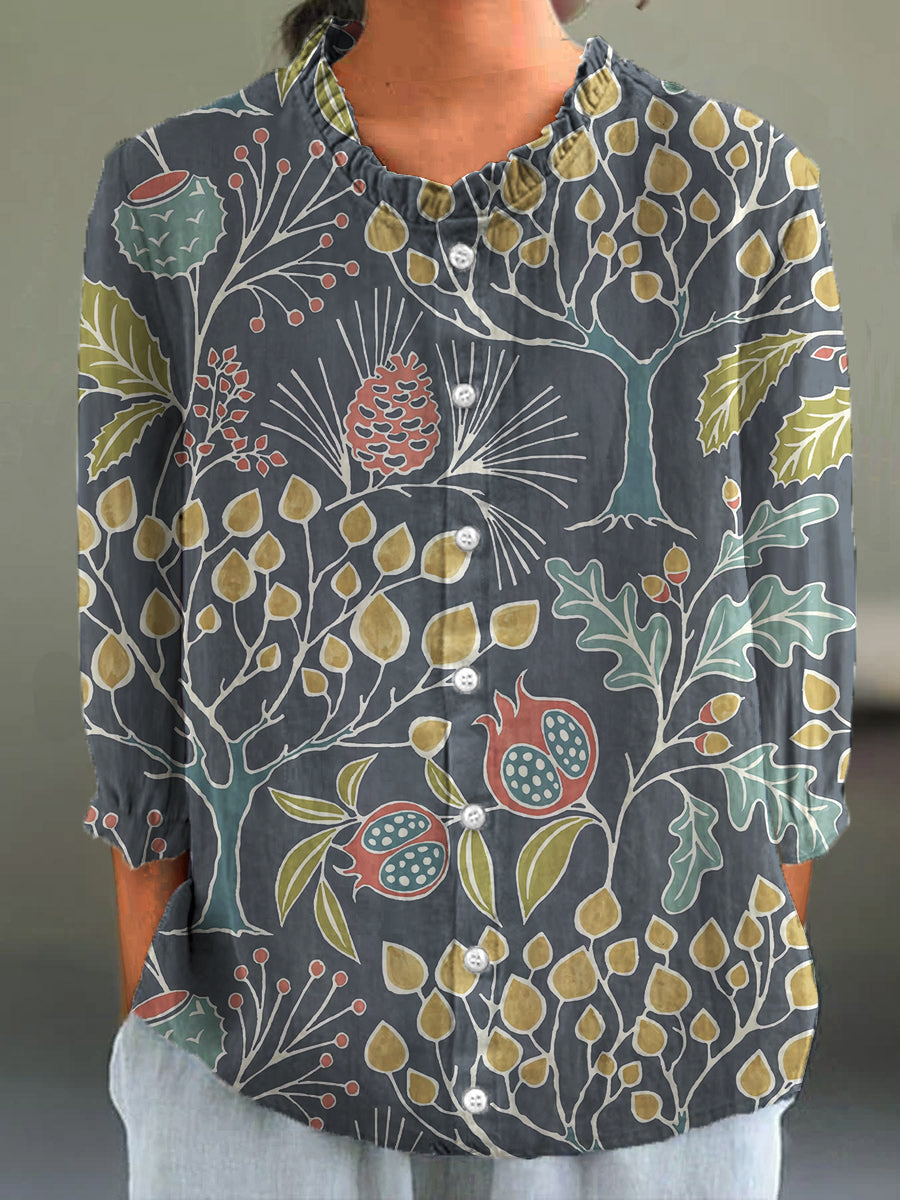 Hazel – Subtle Print Blouse