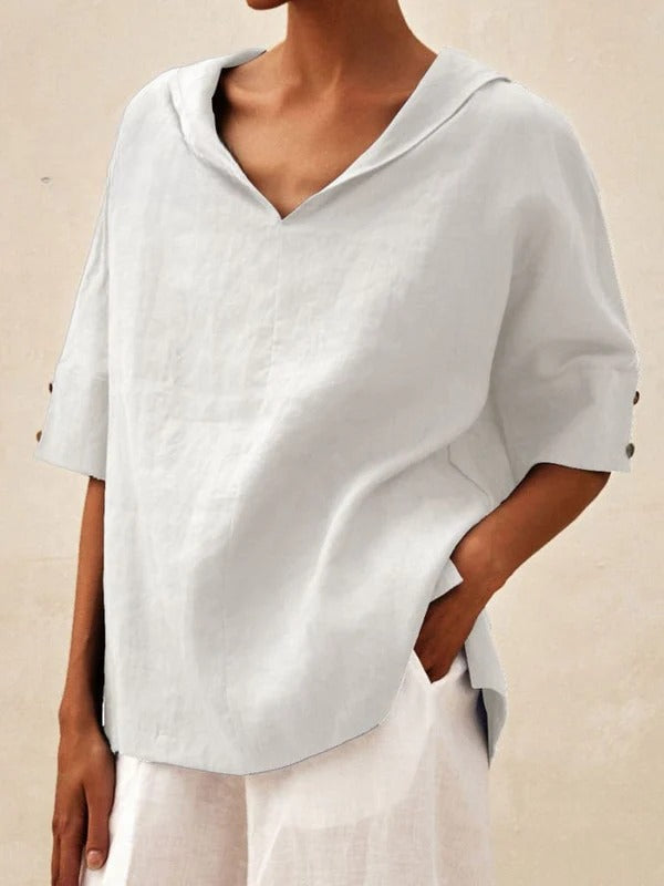Olivia – Casual V-Neck Blouse