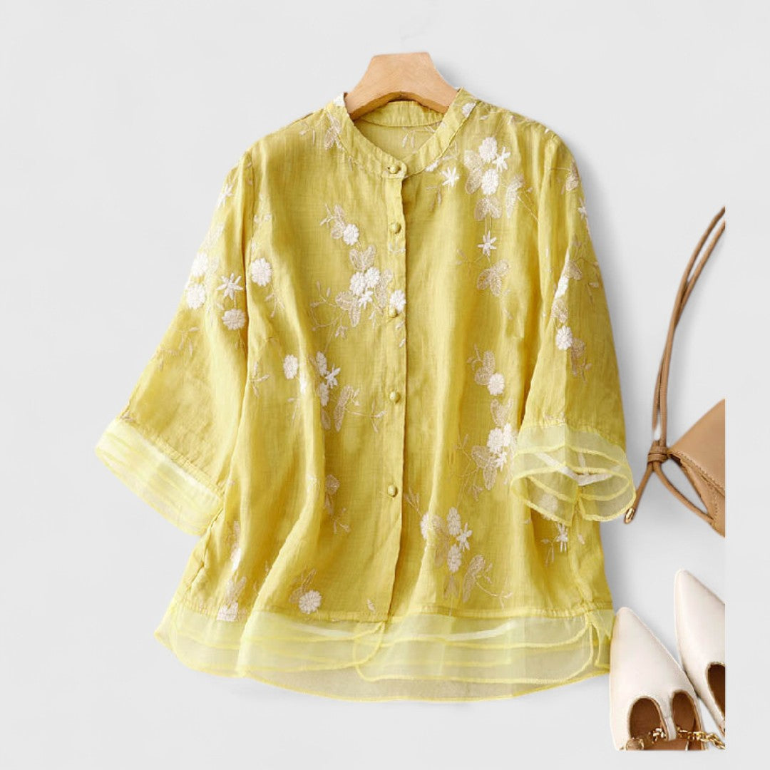 Maisie - Floral Blouse Made with Premium Materials